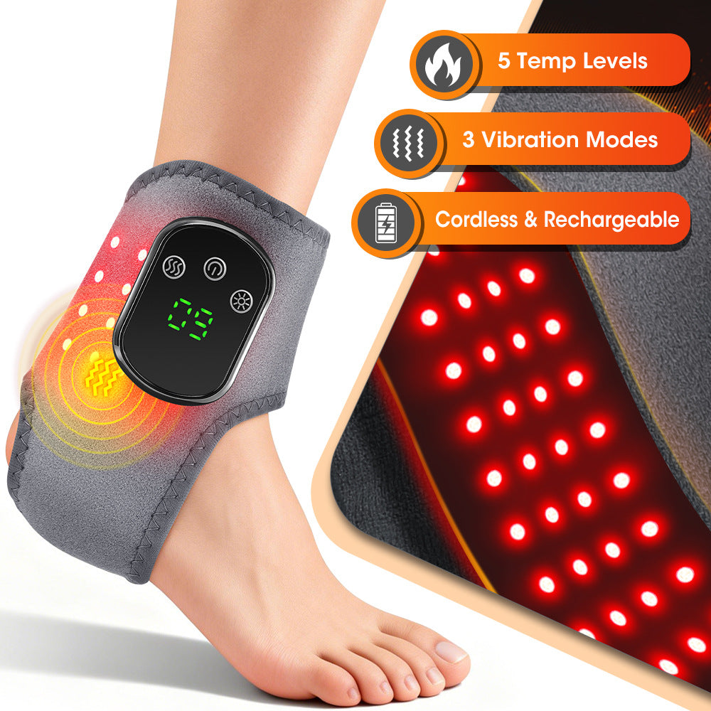 Red Light Therapy Foot Massager with Heat and Vibration
