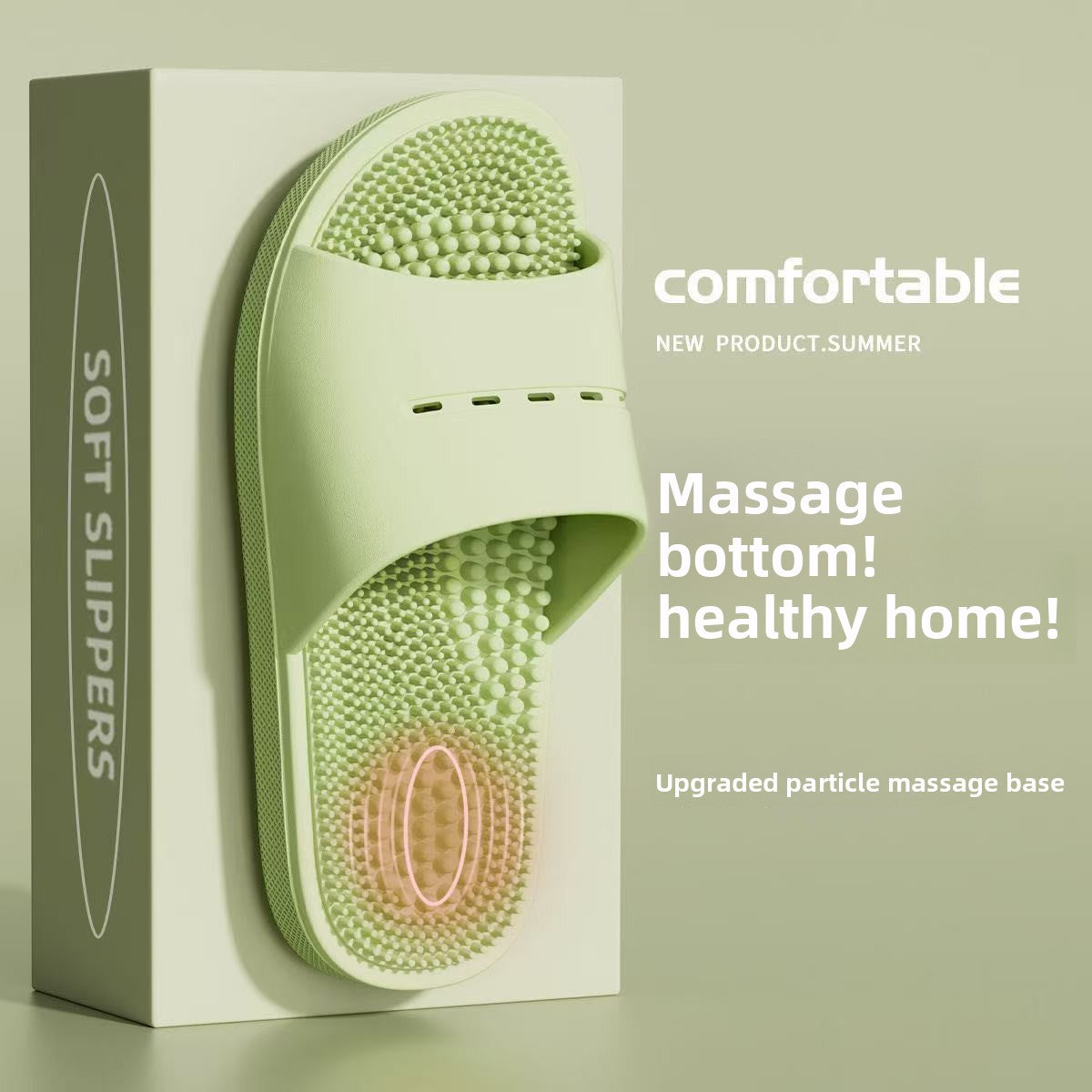 PVC Acupressure Massage Slippers