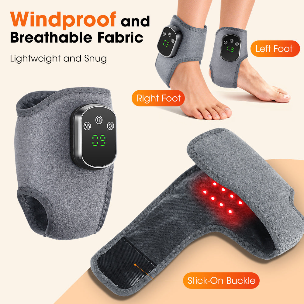 Red Light Therapy Foot Massager with Heat and Vibration